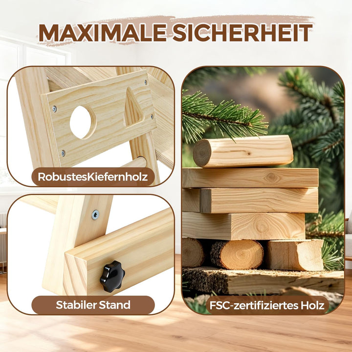 Maxi Klettergerüst Indoor, 10 in 1 Multifunktional Klettergerüst für Kinder, Montessori Indoor-Spiel