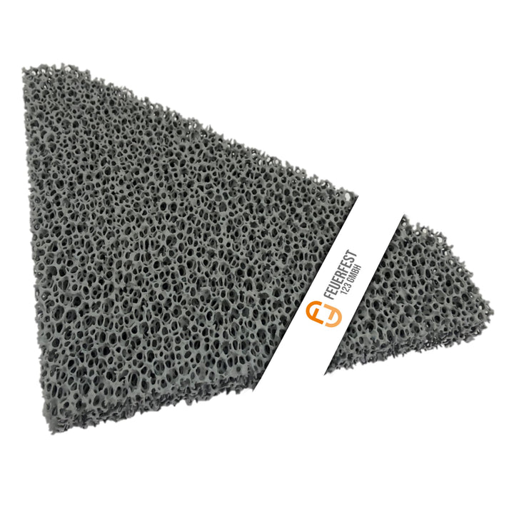 Feuerfest 123 - Feinstaubfilter Kaminofen Angeschrägt 219x200x25 mm, Kompatibel mit Hark, Feinstaub