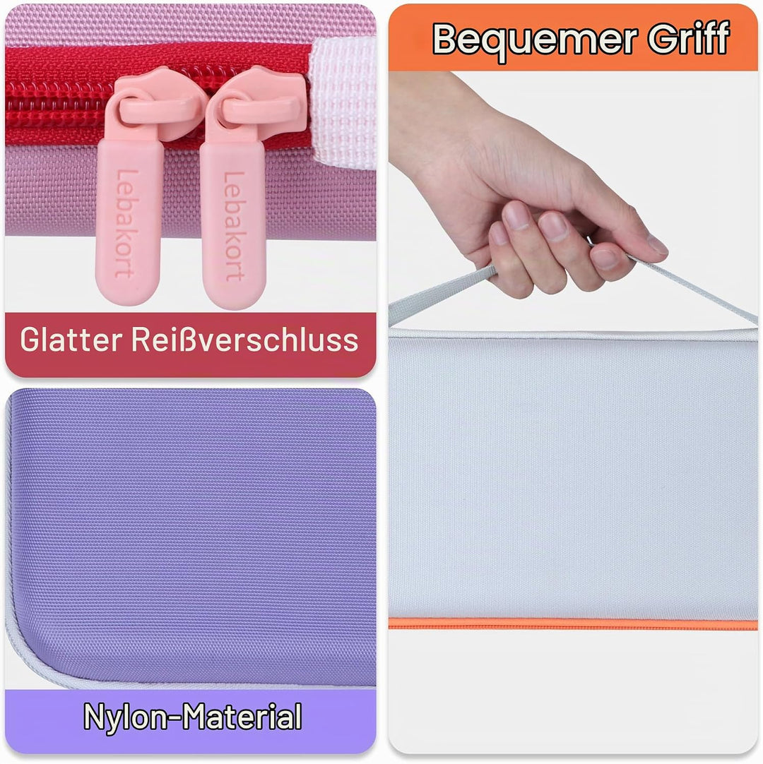 Lebakort Hart Schutz Hülle Etui für Logitech POP ICON Combo Bluetooth-Tastatur-Maus-Set Weiss POP IC