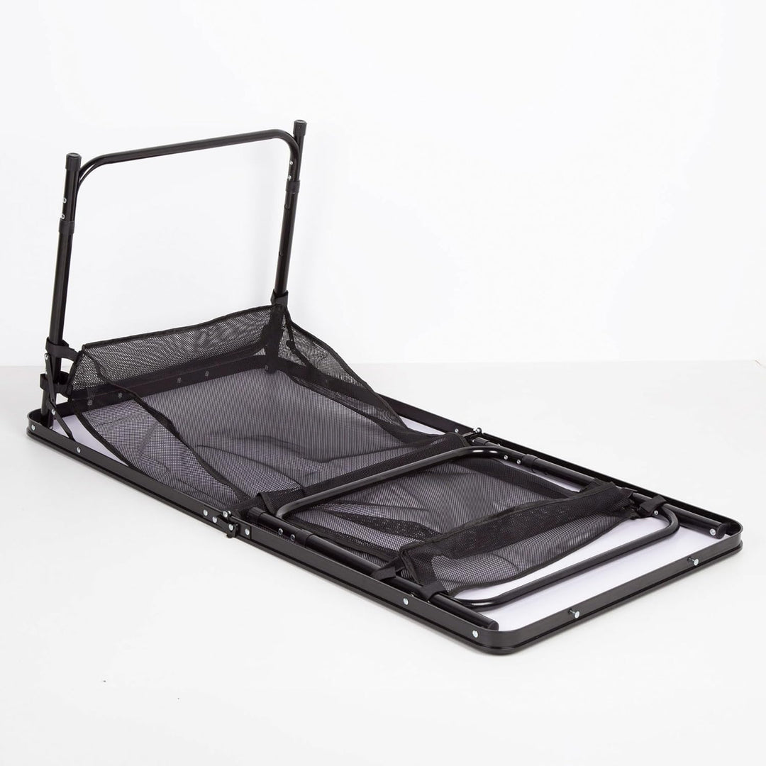AKTIVE Klapptisch, Schwarz, 120x60x60/70 cm, Höhenverstellbar, Anti-Rutsch-Stopper, Tragkraft 30 kg,