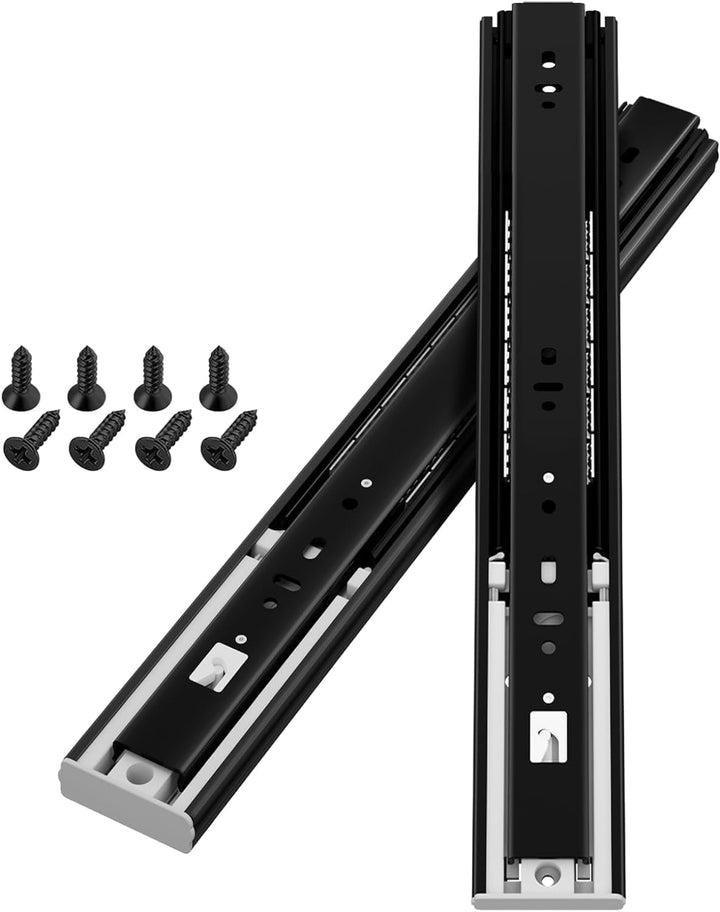 AOLISHENG push to open schubladenschienen vollauszug 450mm küche schubladenführung teleskopschienen