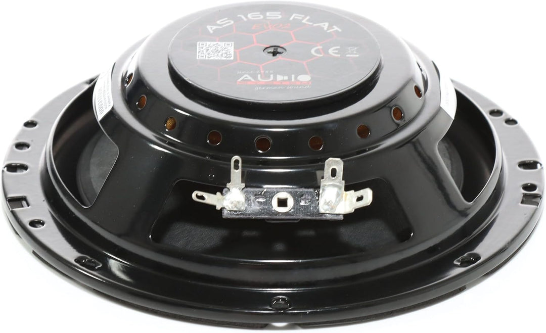 Audio System AS 165 Flat EVO 2 165mm Tief/Mitteltöner extrem flach Lautsprecher Auto Paar