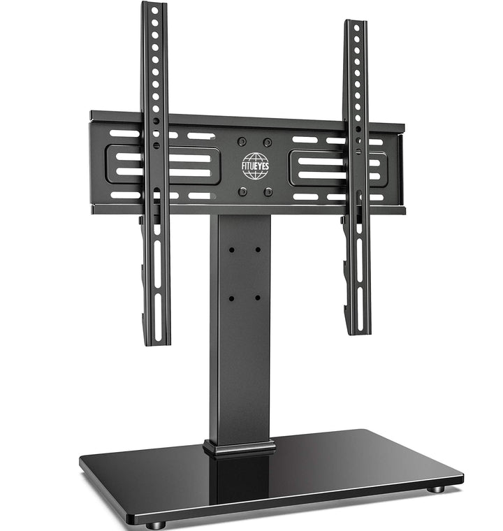 FITUEYES TV Standfuss TV Ständer für 27-55 Zoll LCD LED OLED Plasma Flach &amp; Curved Fernseher Höhenve