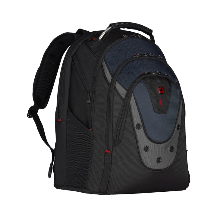 WENGER Unisex x Backpack, Black Blue Grey, Mittelgross