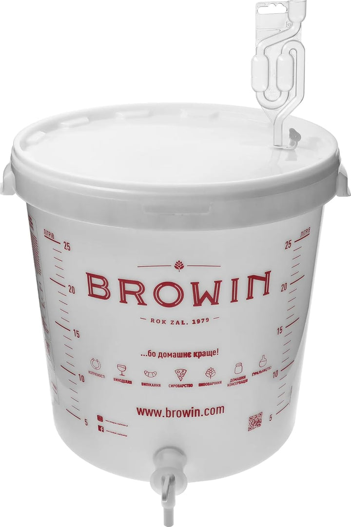 lilawelt24 2X 30l Kompletter Gärbehälter/Gäreimer Eimer Fermentation Gärfass Gärballon Bier, Wein TO