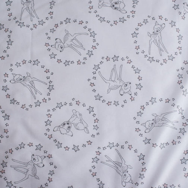 Bettwäsche Baby Bambi Stars, Disney, Bettbezug 2-teilig, 100 x 135 cm + Kissenbezug 40 x 60 cm, 100%