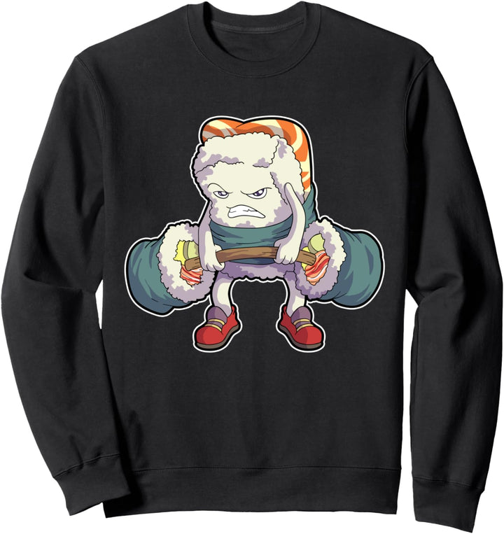 Sushi Bodybuilder Fitness Workout Gym Sport Kawai Sweatshirt
