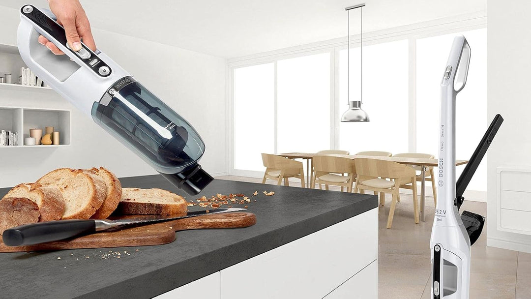 Bosch Serie 4 Akku-Staubsauger Flexxo 25.2V Weiss BBH32551 Polar White Metallic, Polar White Metalli
