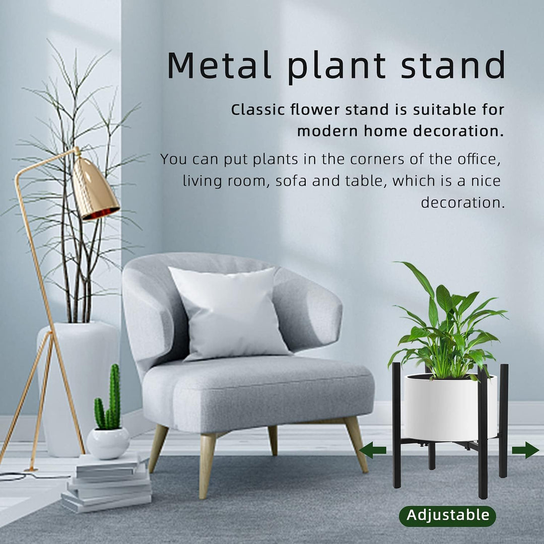 STLOVe Metall Pflanzenständer Verstellbarer Pflanzenständer Blumentopfständer Wird für Gartenbalkone