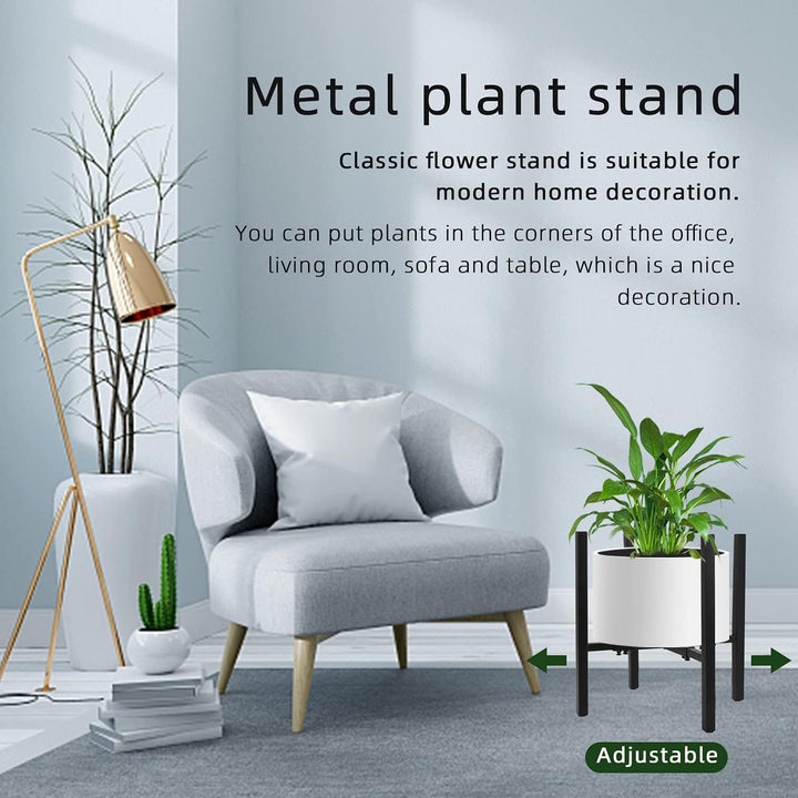 STLOVe Metall Pflanzenständer Verstellbarer Pflanzenständer Blumentopfständer Wird für Gartenbalkone