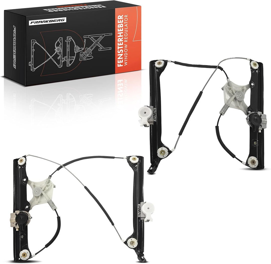 Frankberg 2x Fensterheber Elektrisch Ohne Motor Vorne 51337223651 | Kompatibel mit 6er Cabriolet F12