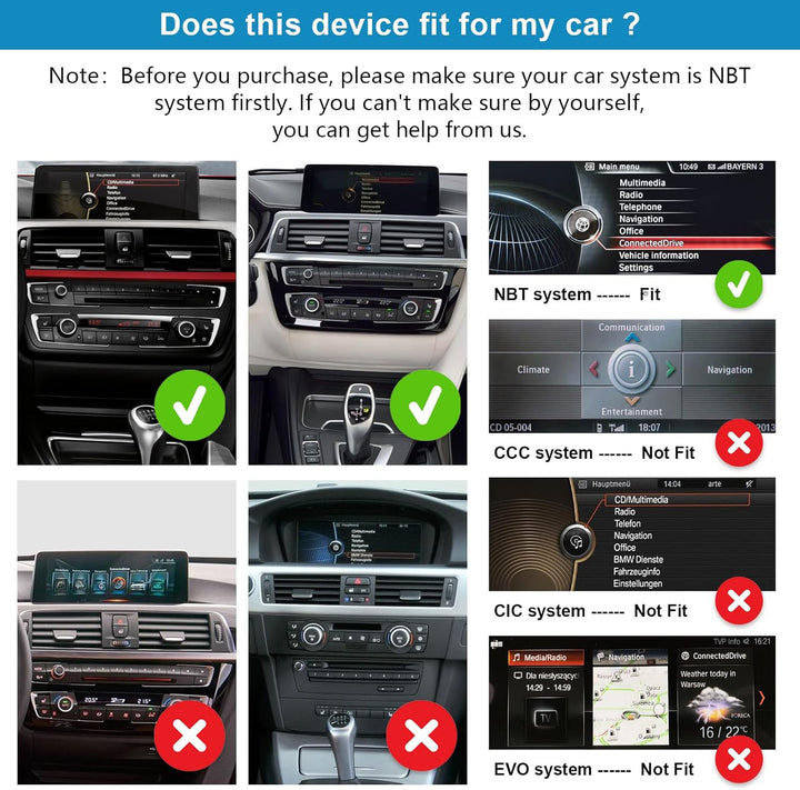 Ninetom Autoradio 12,3 Zoll Touchscreen mit kabellosem Carplay und Android Auto für 2013-2016 BMW 3e