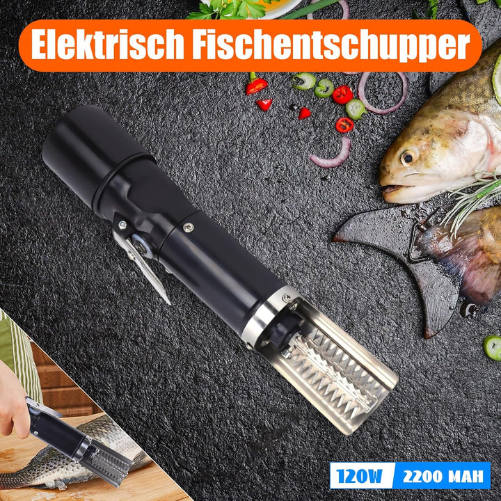 Elektrischer Fischschupper, Modern Tragbarkeit Fischschuppenentferner mit Eingebauter 2200mAh-Akku,
