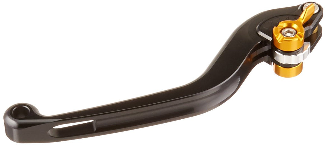 Puig 220NO Black Non-Foldable Clutch Lever with Gold Selector Schwarz, Schwarz