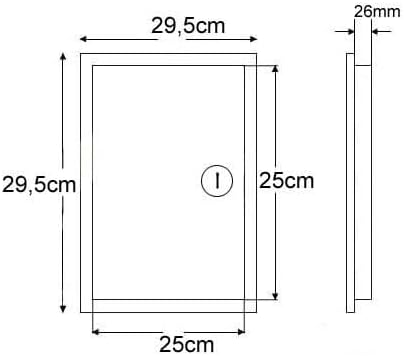 Aqbau® Revisionstür Schwarz Revisionsklappe Revision Wartungstür Metall Schnappverschluss (Einbaumas