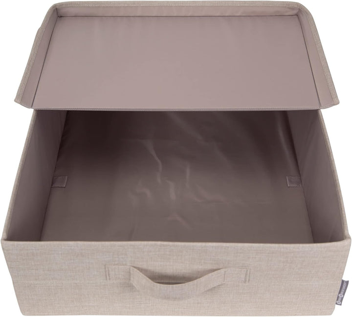 BIGSO BOX OF SWEDEN Unterbett Aufbewahrungsbox – faltbare Box mit Griffen für Decken, Kleidung, Kiss