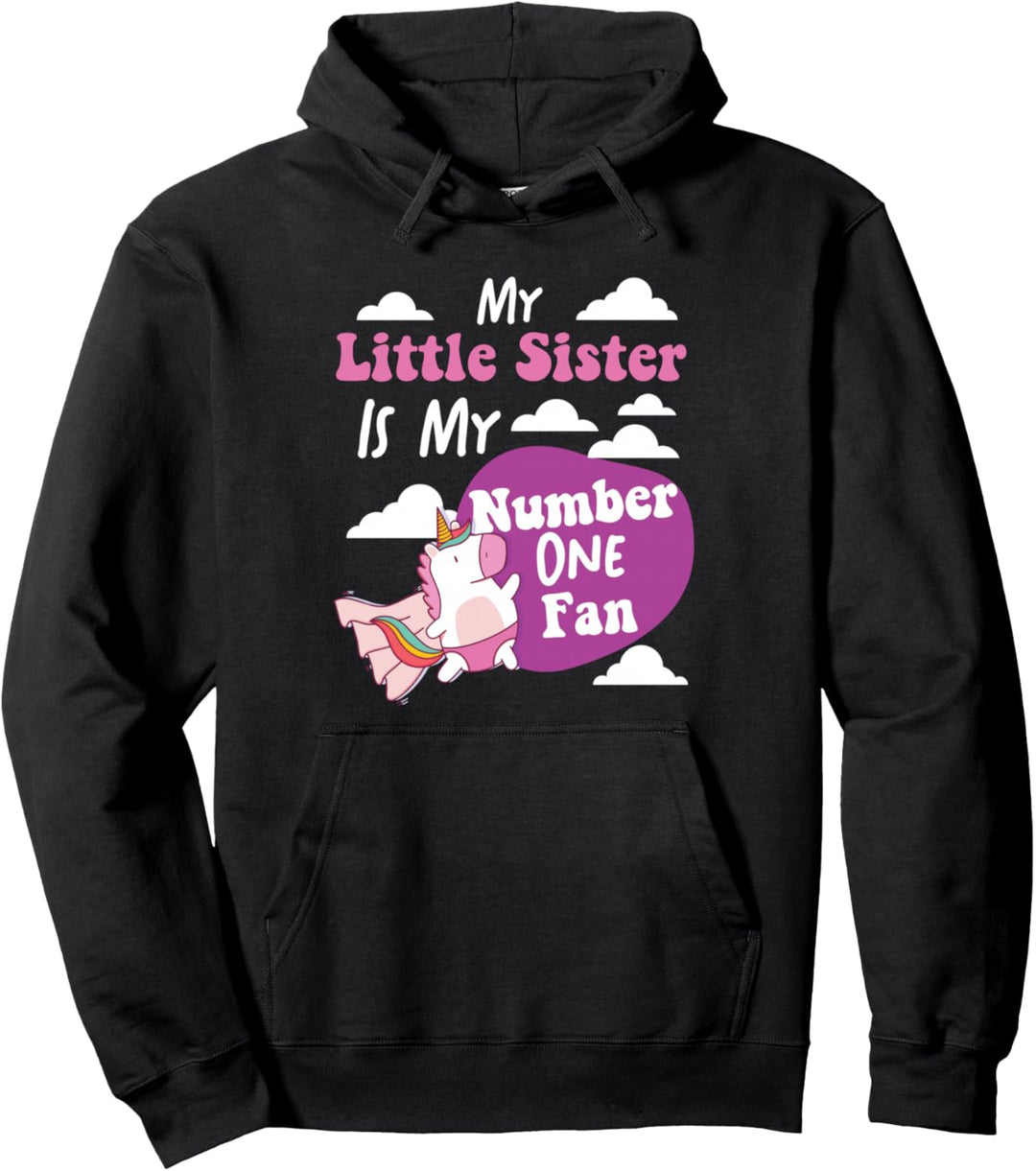 My Number One Fan Little Sister-Design für junge Schwester Pullover Hoodie
