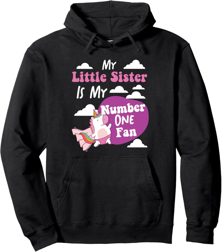 My Number One Fan Little Sister-Design für junge Schwester Pullover Hoodie