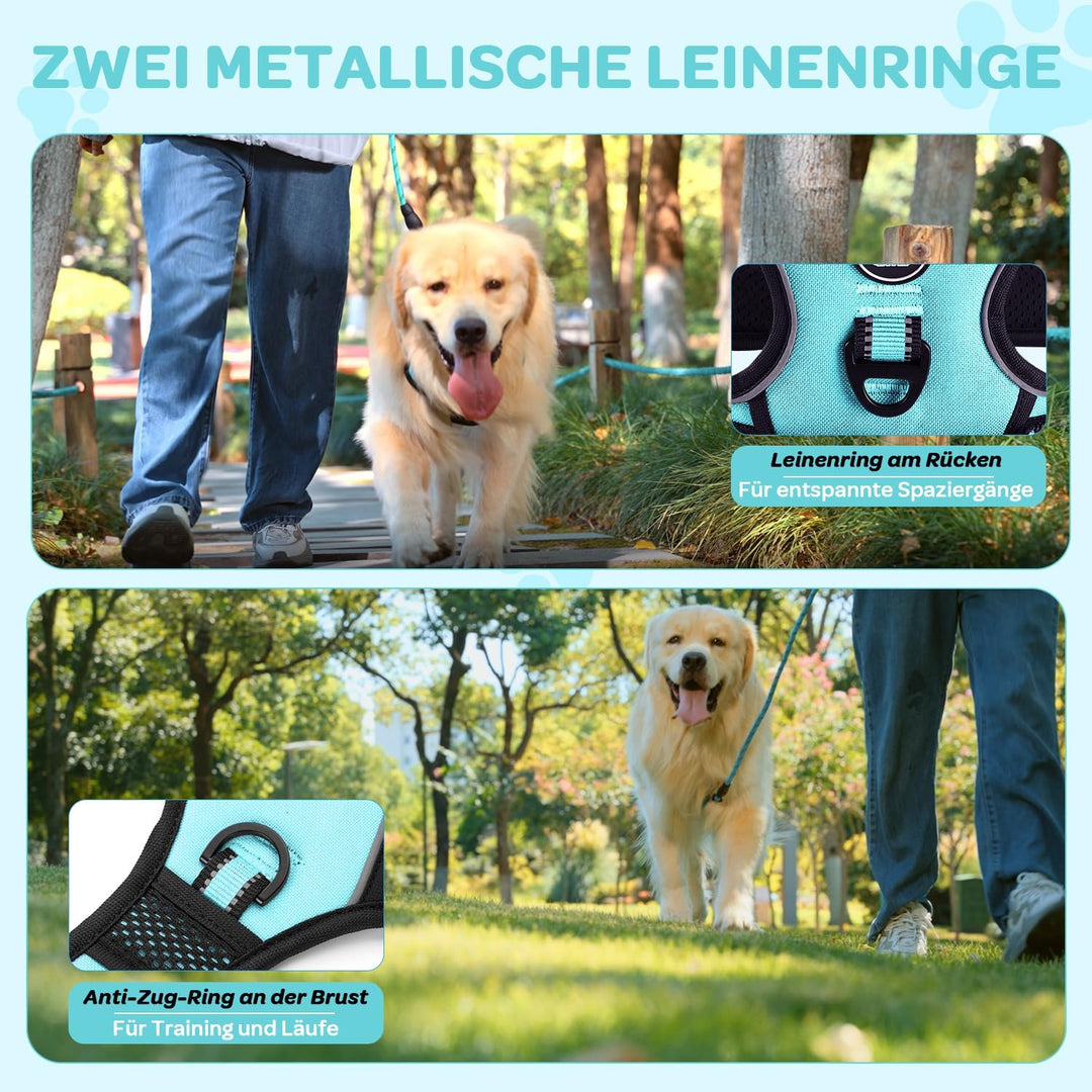 FURRYFECTION Hundegeschirr mit Einfache Kontrolle Griff, ausbruchsicher für kleine, mittlere und gro