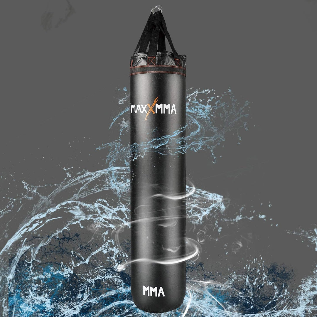 MaxxMMA 4-in-1 Schwere Wasser/Luft-Sack, Training Boxsack,Gewicht einstellbar, für Boxen, Kickboxen,