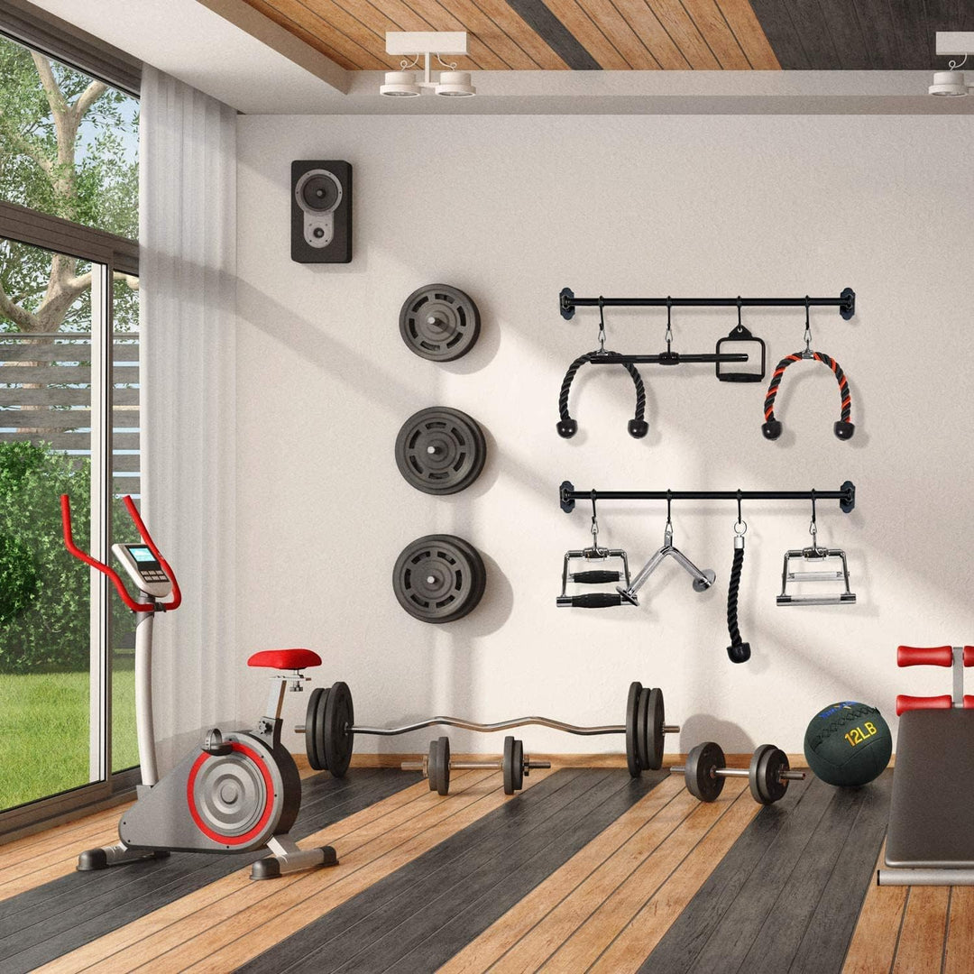 Yes4All Kabelmaschinenbefestigung, Trizeps-Stange, V-Stange, LAT-Pulldown-Aufsätze/Zubehör, Belastun