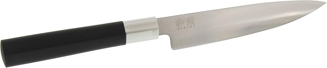 KAI Wasabi Black Messer Set - Allzweckmesser 10 cm, Allzweckmesser 15 cm, Santoku 16,5 cm - rostfrei