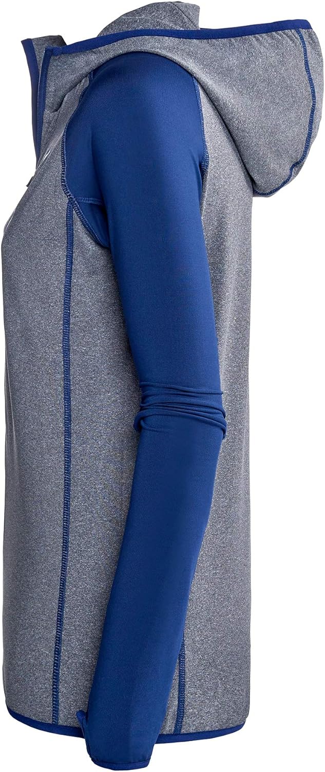 Black Crevice Damen Microfleece Jacke Second Layer Midlayer Kapuze BCR297980 36 grey/steel blue, 36