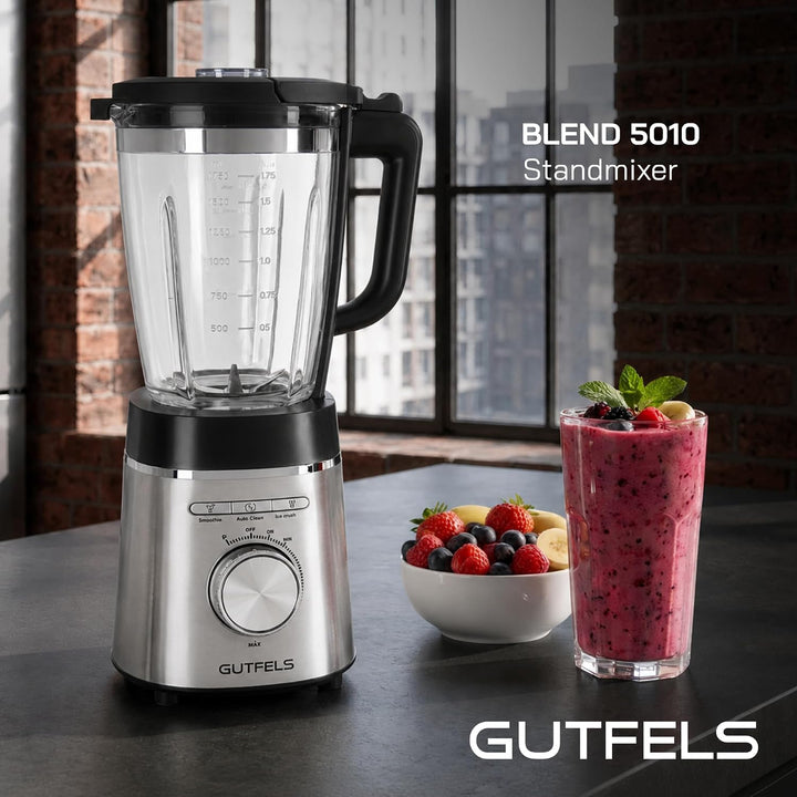 Standmixer BLEND 5010 | Standmixer Glas 1,75 L | 1400 W | stufenlose Regulierung | Mixer Küche mit S