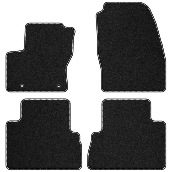 M MOTOS Velours Premium fussmatten Auto kompatibel mit Ford Grand C-MAX II 2012-2019 - Premium, Matt