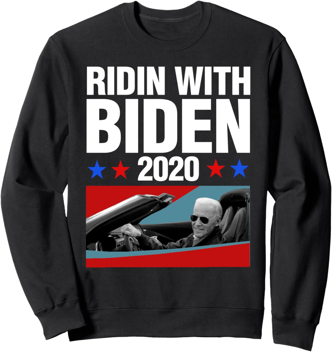 Ridin mit Biden 2020 Oldtimer Joe Biden Präsident Geschenk Sweatshirt