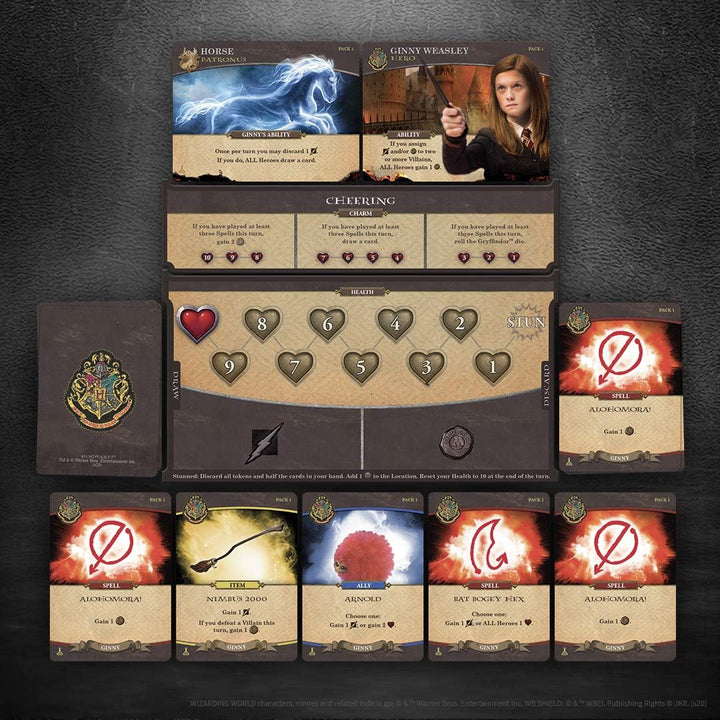 USAopoly - Harry Potter: Hogwarts Battle - The Charms and Potions Expansion - Board Game Hogwarts Sc