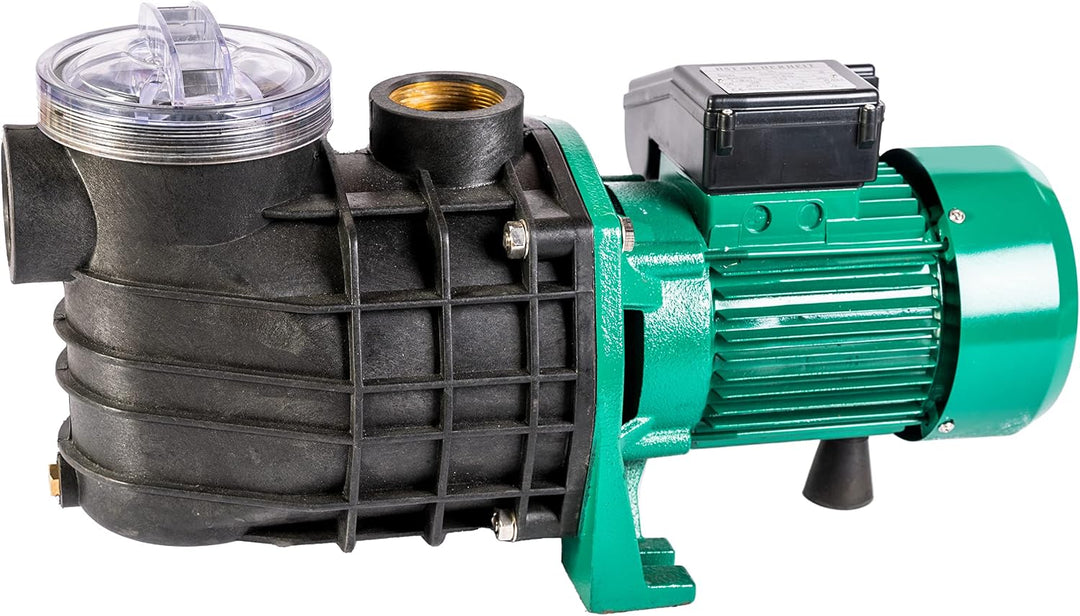 HST Leis Poolpumpe 25,2 m3/Std, bis 100 m³ Beckengrösse, 2200 W, Filterpumpe mit geringer Energieauf