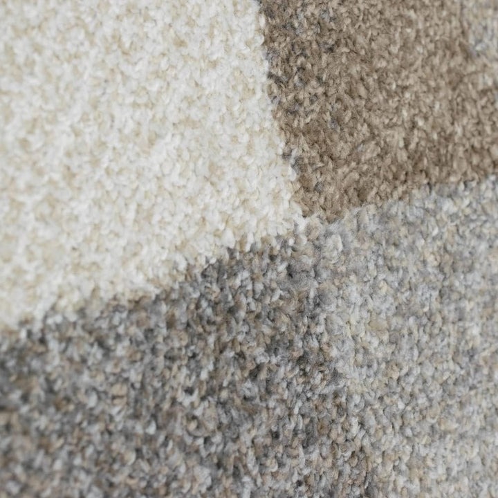 Teppich-Traum Designerteppich Foyer Diele | rechteckig | abstraktes Muster in grau beige, Grösse 240