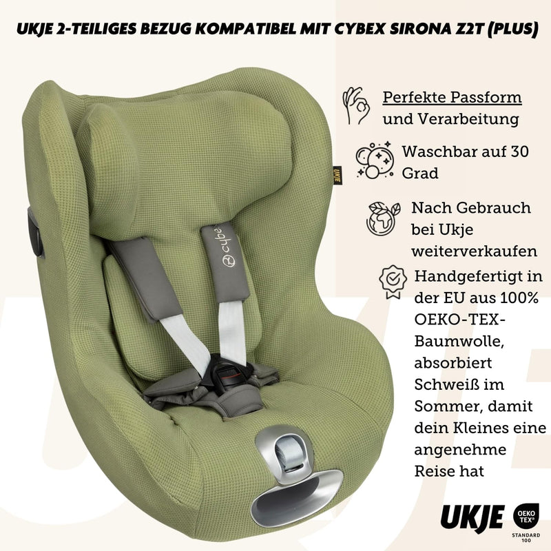 Ukje Bezug | Kompatibel mit Cybex Sirona z i-size | Viele Farben & Muster | Dickes, Atmungsaktives B