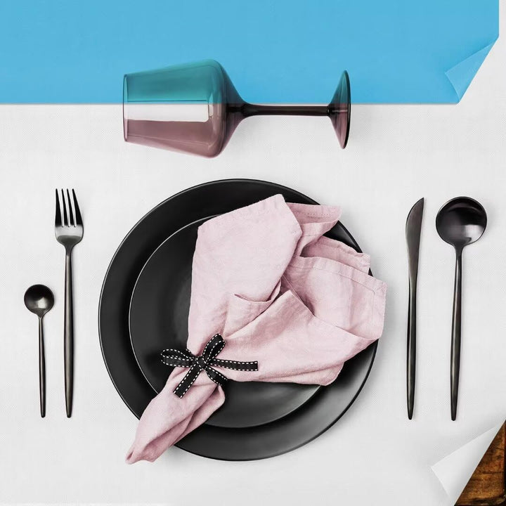 Tischdeckenrolle, 1.18 × 25M, Hellblau, Einweg Vlies Stoffähnlich Tischdecke Rolle, Meterware Tischt