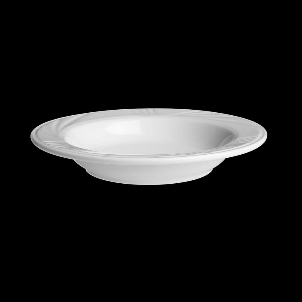 Holst Porzellan LUB 123 Porzellan Teller tief 22,5 cm mit Relief Lubin, 0,36 l, 6 Einheiten Modern,