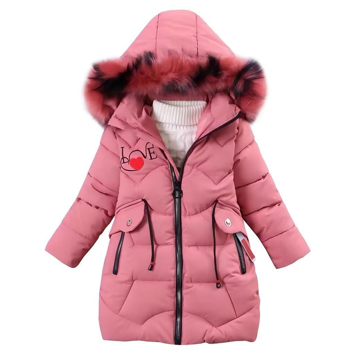 Mädchen Winterjacke Kinder Wintermantel Dicke Steppjacke Lange Warme Parka Baumwolljacke Outdoor Man
