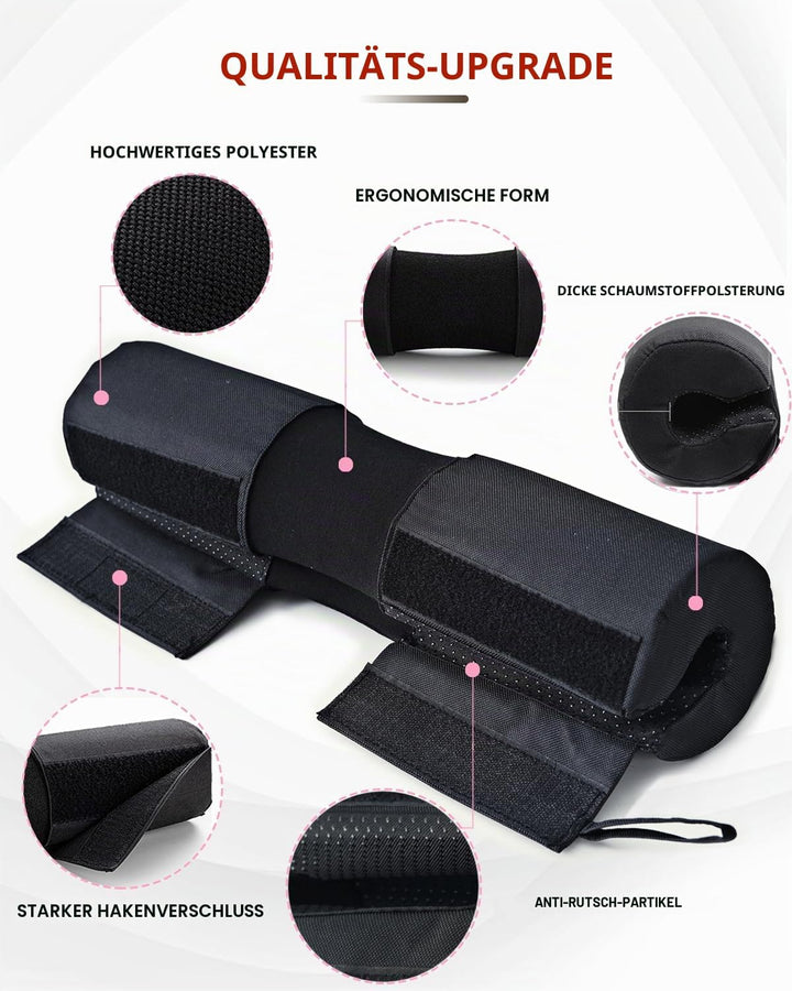 Langhantel Polster Nylon Padding AntiSlip- Hip Thrust Pad Polster für Langhantelstange - Hantel Nack