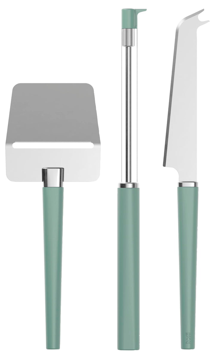 Rosti Emma Käse-Set 3 Teile Nordic Green 27,5 x 18 x 3,5 cm Nordic Green, 27,5 x 18 x 3,5 cm Nordic