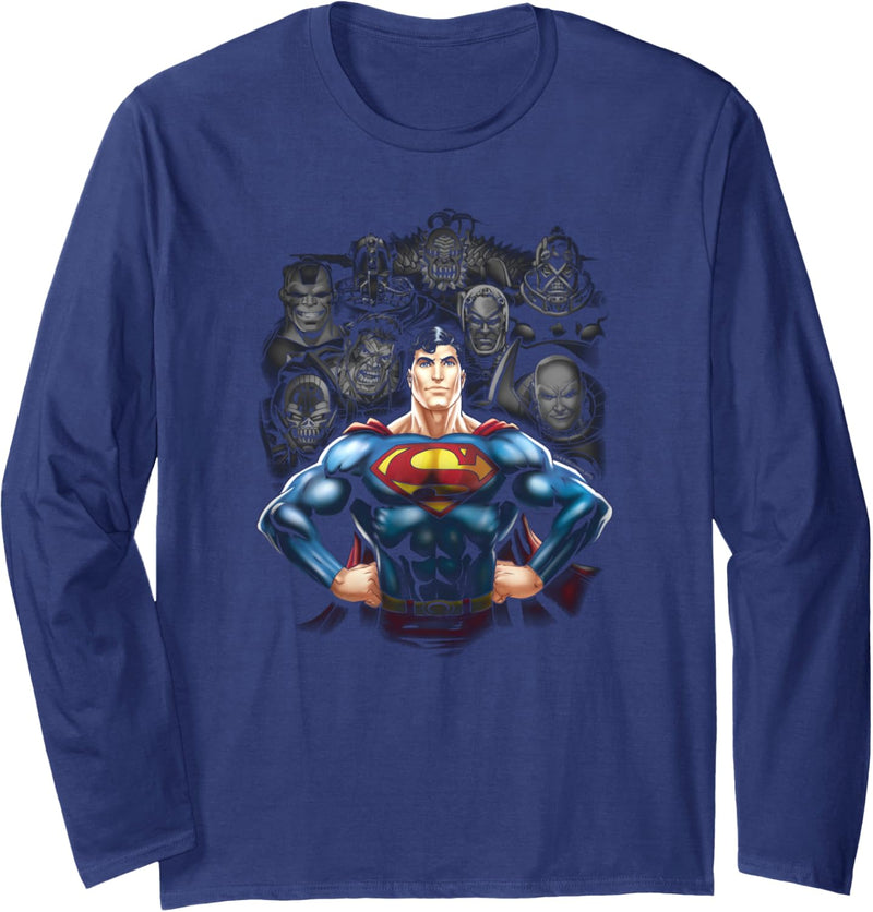 Superman Villains Langarmshirt