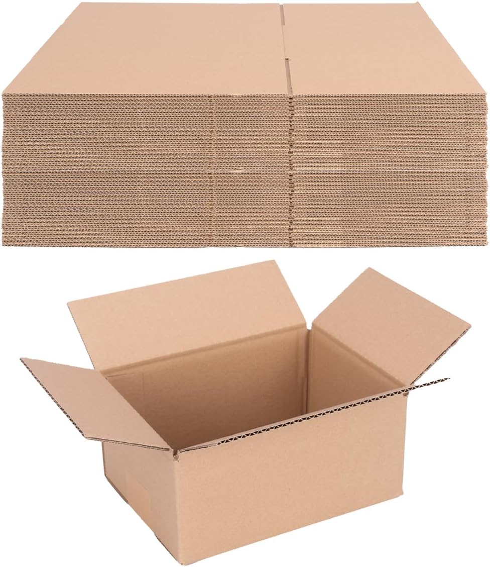 100 Faltkartons Versandkartons DHL Kartons 200 x 150 x 90 mm, 1-Wellig, KK-10, 100