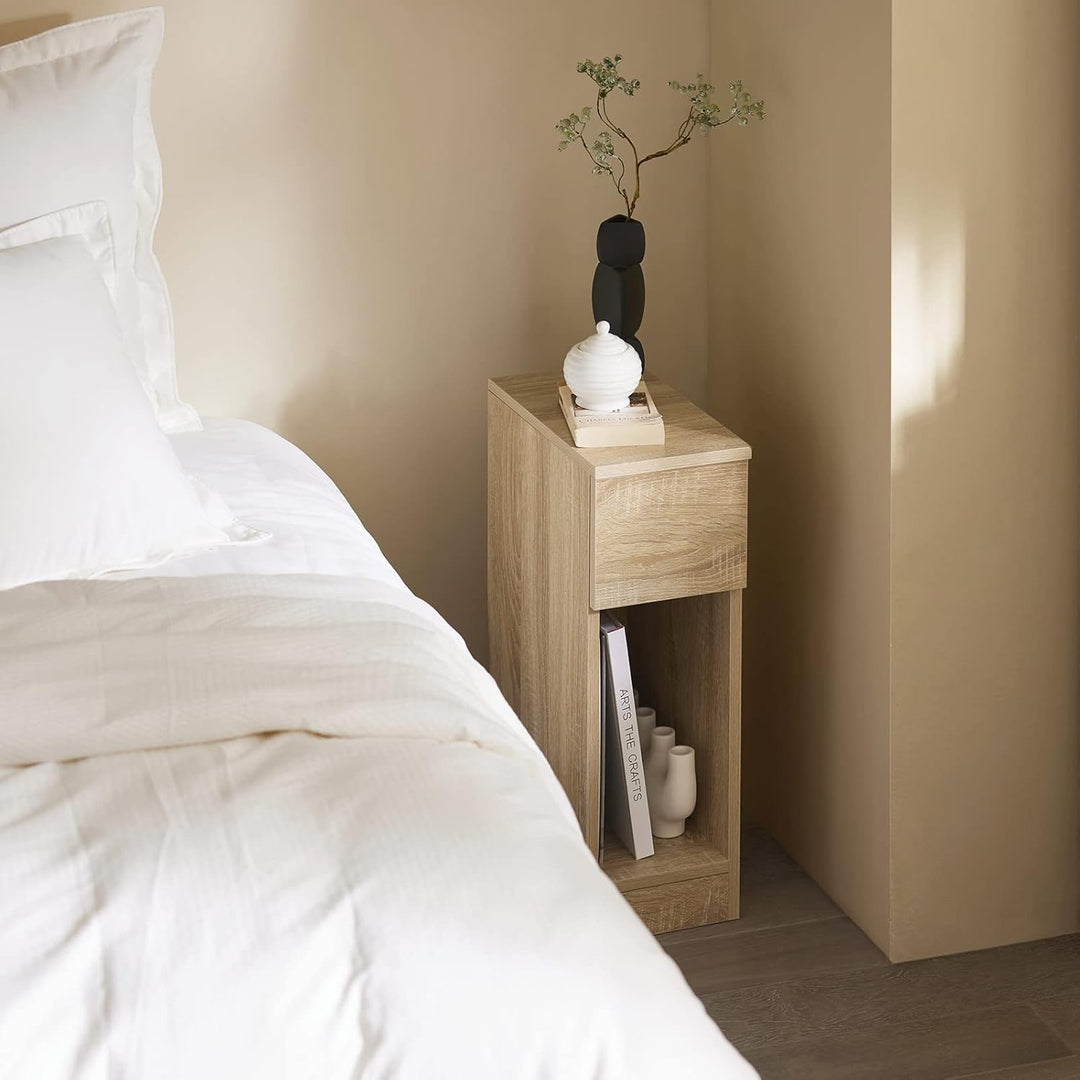 SoBuy FBT111-Nx2 Nachttisch 2er Set mit Schublade für Boxspringbett Sofatisch 2 stücke Beistelltisch