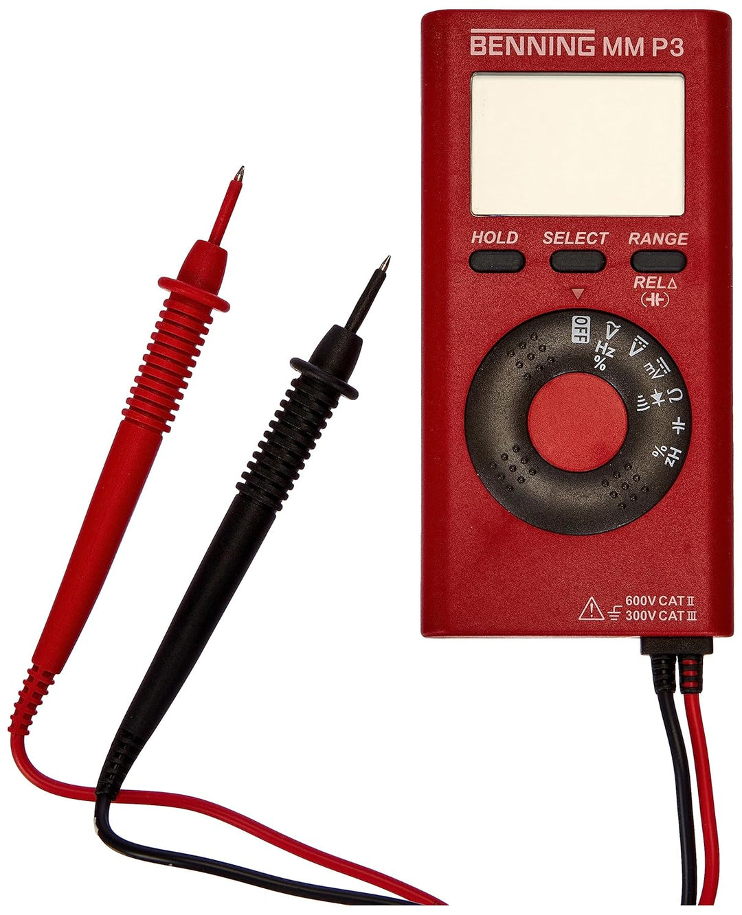 BENNING 044084 MM P3 Digital-Multimeter im Pocketformat, Rot Single, Single