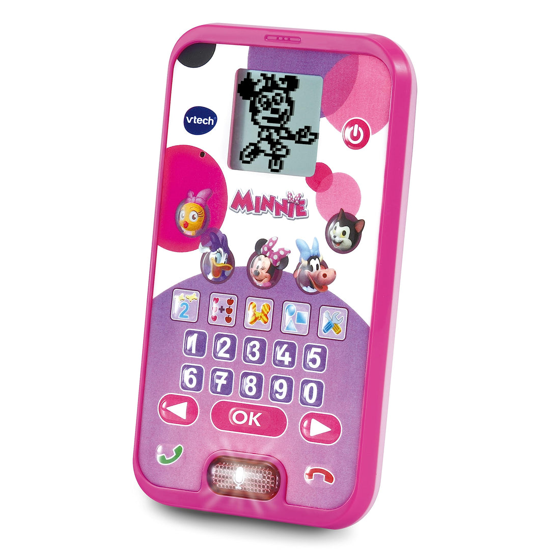VTech Minnies Lernhandy – Mit den Originalstimmen von Minnie und Daisy sowie spannenden Lernspielen