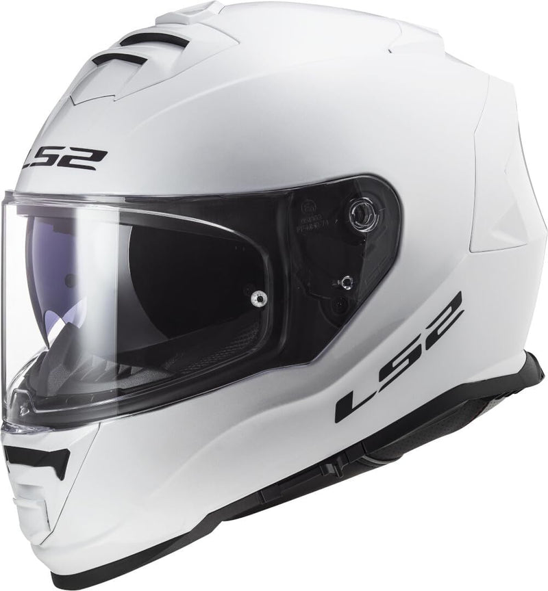 LS2, Integraler Motorradhelm Storm SOLID Gloss White, XS, XS