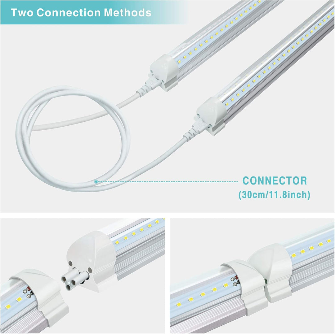 STASUN 10er Pack 150cm LED Bürodeckenleuchten, 40W 5200LM Eingebaute LED Röhrenleuchte, Bürobeleucht