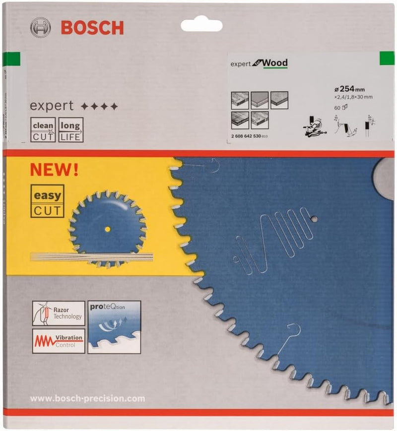 Bosch Accessories Bosch Professional 1x Kreissägeblatt Expert for Wood (Holz, Sägeblatt Ø 254 x 30 x