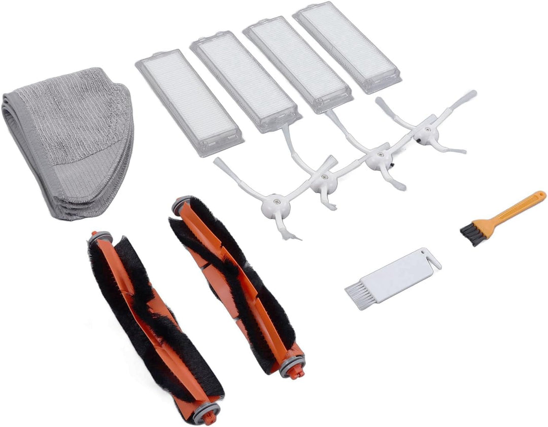 Tnfeeon Ersatz-Filter-Wischbürsten-Set für Staubsauger-Aufsätze für Mi Robot Vacuum Mop 2 Lite 2 Pro
