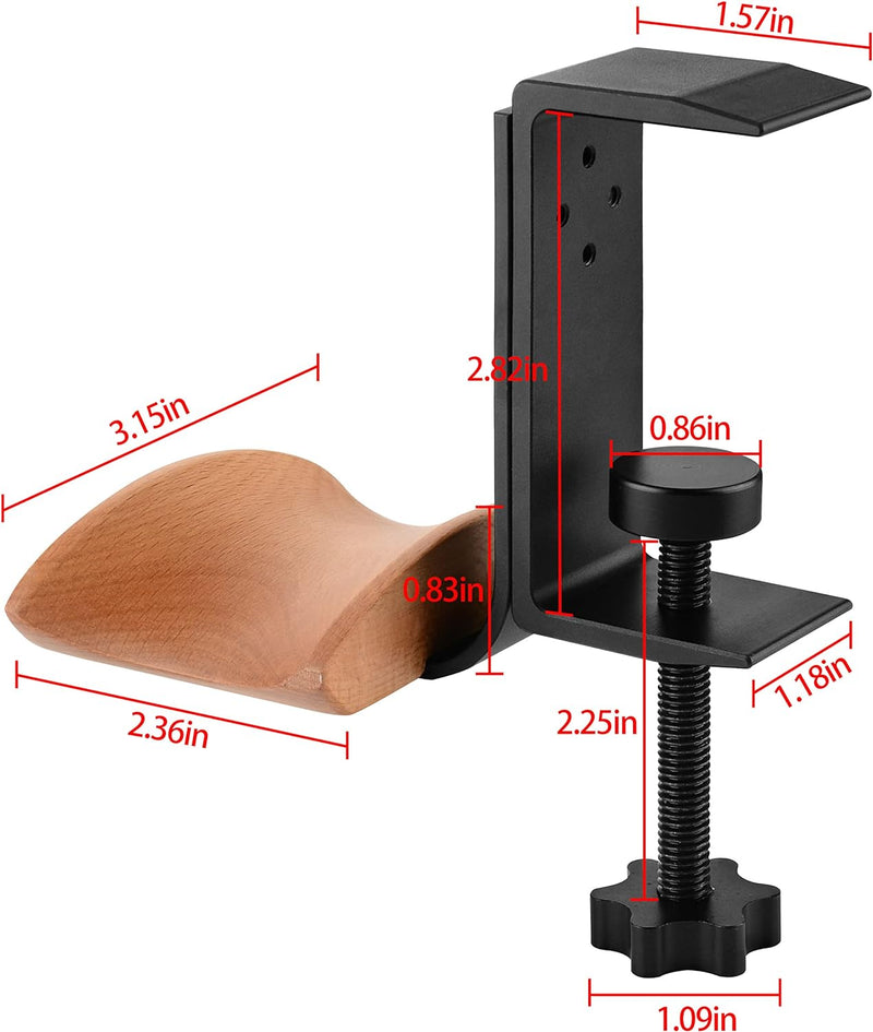 Linkidea Kopfhörerständer Aufhänger Kompatibel mit AirPod Max, Halterung Holz Kopfhörer Headset Aufh