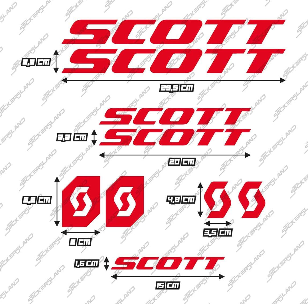 Stickersland® Aufkleber-Set kompatibel mit Rahmen MTB Mountainbike und Helm | Decals Aufkleber für F